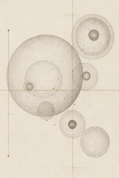A second drawn plate of cellular forms